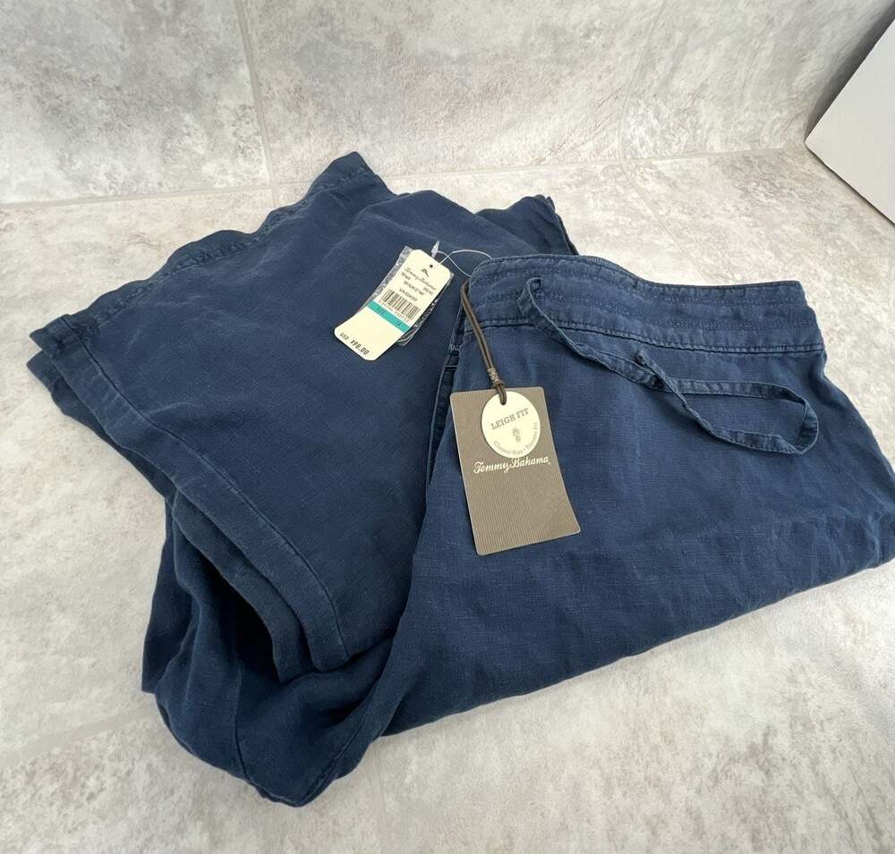 Tommy Bahama Two Palms Leigh Fit Linen Pants Size 16